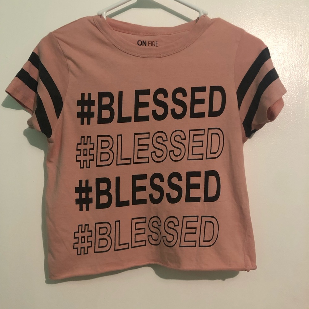 Small Women’s Graphic Shirt #BLESSED